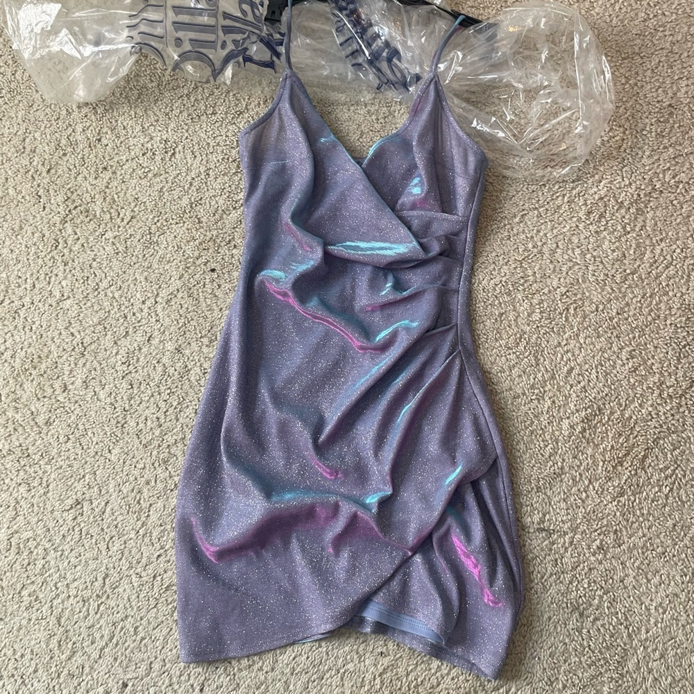 size 3 dillard dress- purple/ iridescent really sparkly